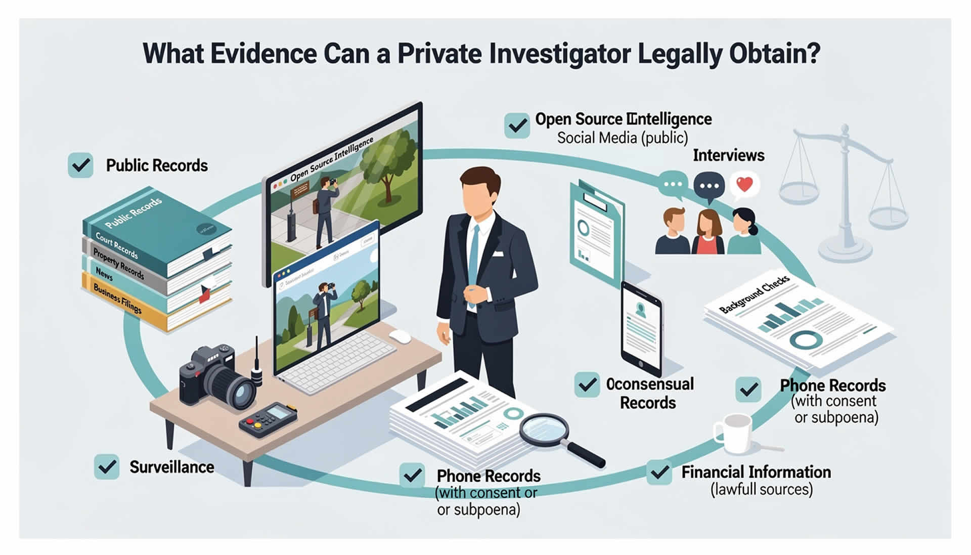What Evidence Can a Private Investigator Legally Obtain?