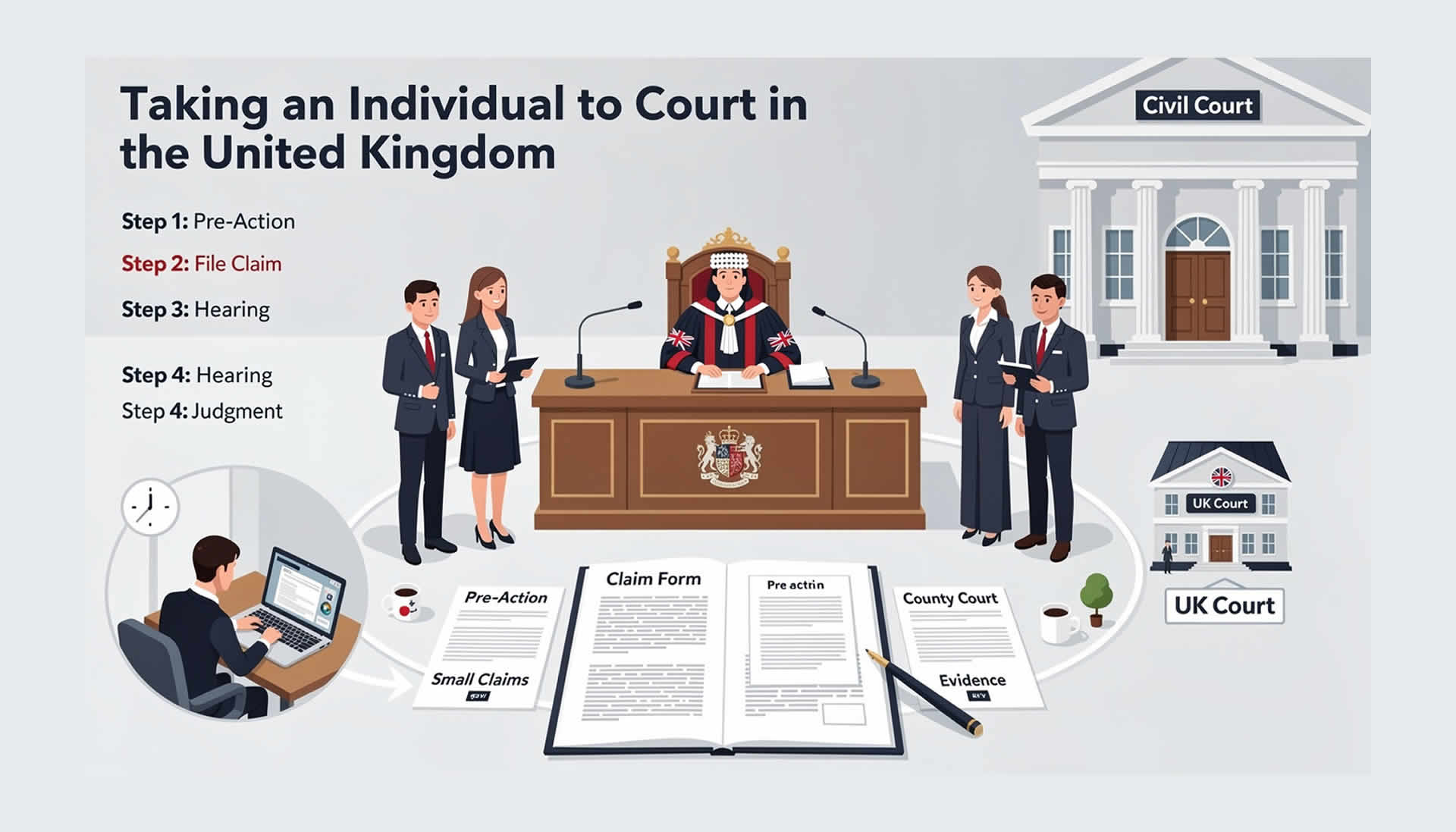 Taking an Individual to Court in the United Kingdom